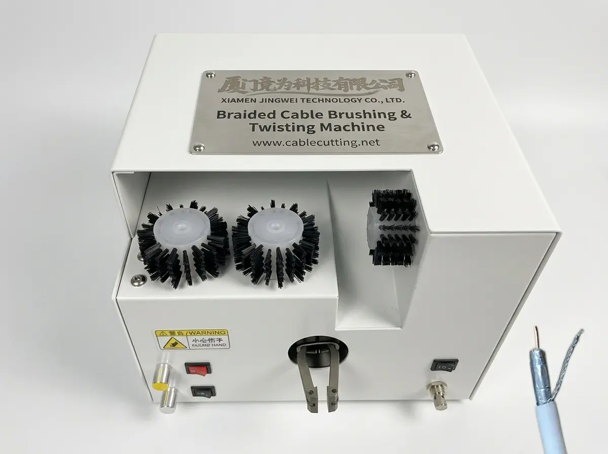 屏蔽線刷扭線機 WPM-192 | 高效自動化線束加工設備