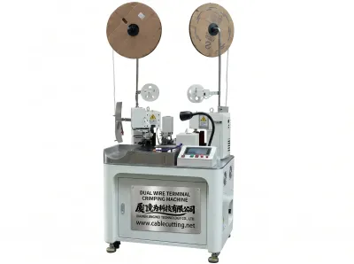 全自動雙線端子壓接機 高效線束加工 4000件/小時 WPM-180