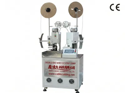 雙頭自動電線切斷剝皮壓接機 高效端子加工 Wire Cut Strip Crimp Machine