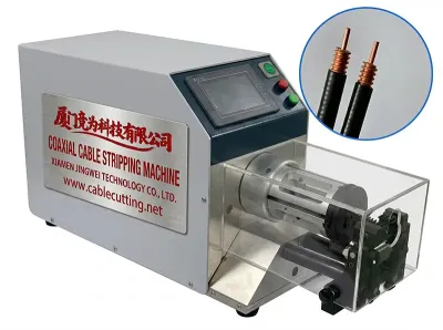 半自動同軸電纜剝線機 液晶螢幕 剝皮長度0.1-90mm WPM-8608 - 同軸電纜剝皮機