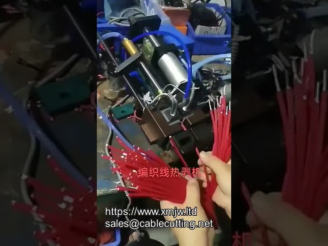 WPM-310a 氣動熱剝線機｜編織電纜與多芯線專用｜高效自動化剝線設備