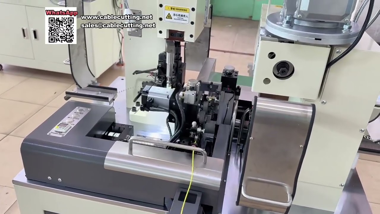 伺服驅動高速雙頭端子壓接機｜全自動化線束加工設備