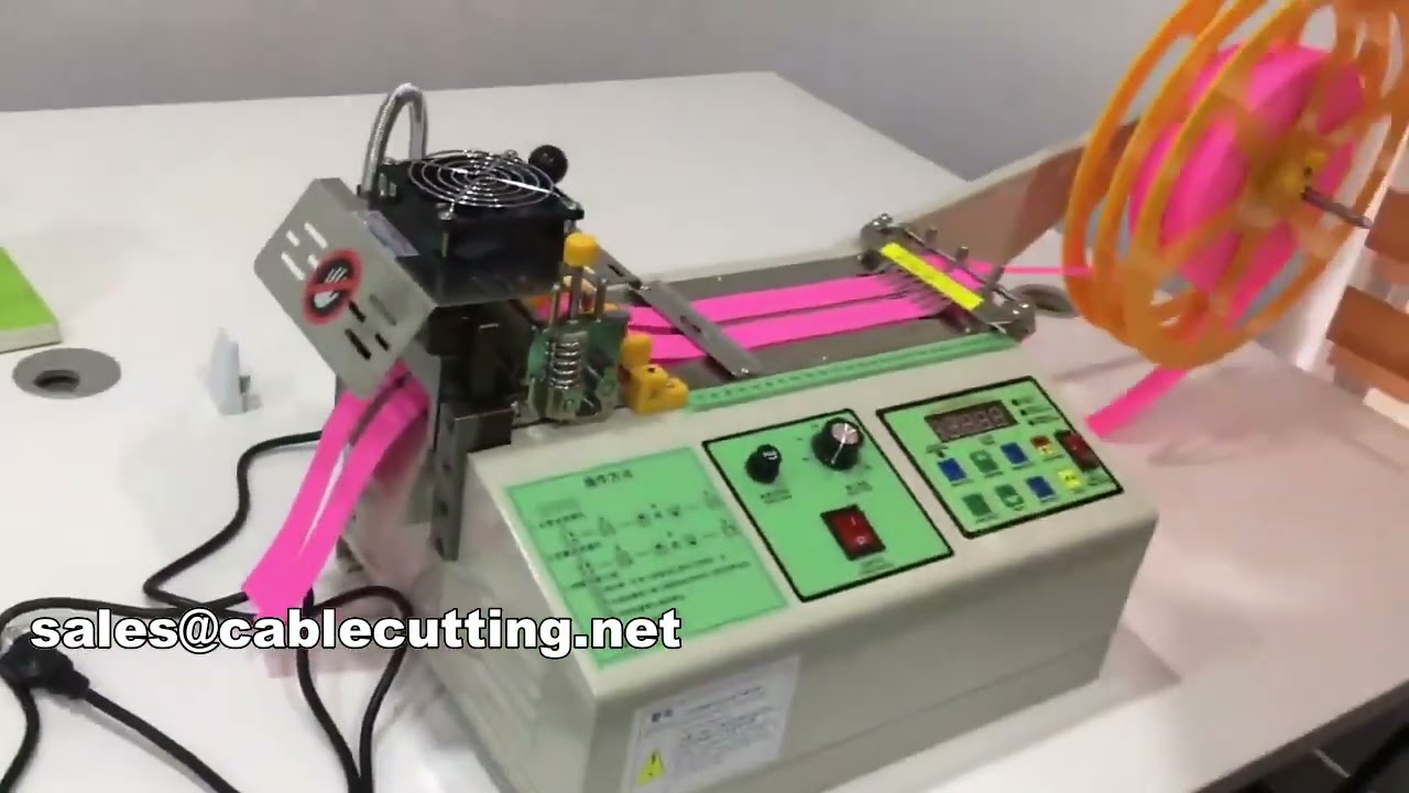 熱刀式電腦裁切機｜太陽能導電帶裁切機｜彈性線材自動裁切機 WPM-987S
