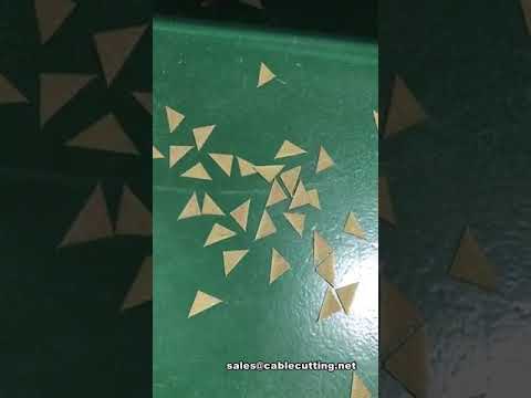 多功能超音波織帶裁切機｜三角形狀精準切割設備