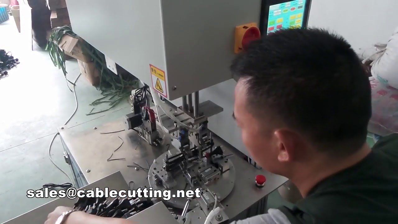 高效升級版自動電源線插頭綁線機｜工業用束線設備