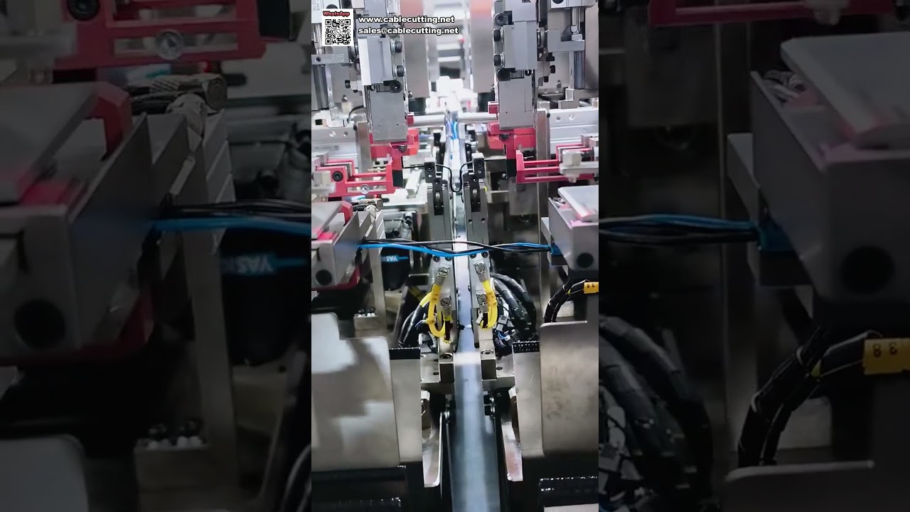 高效兼容型全自動雙頭端子壓接與塑殼插入機
