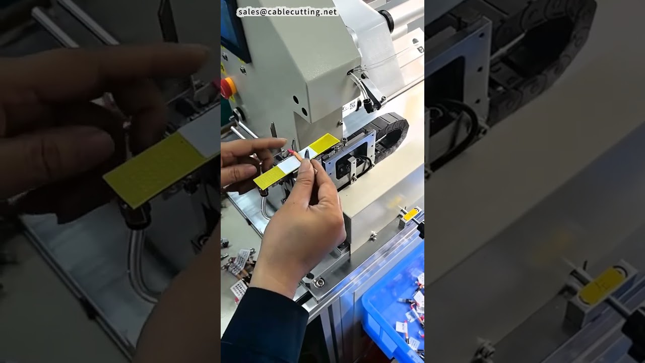 高效電線標籤機｜折疊式標籤自動貼標機 #工廠 #機械