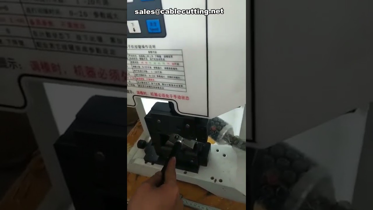 Servo terminal crimping machine with 8Ton can use wire diameter max 60mm2