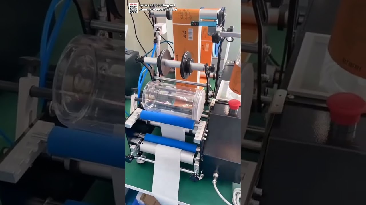 桌上型半自動圓瓶貼標機｜適用小批量生產瓶罐容器