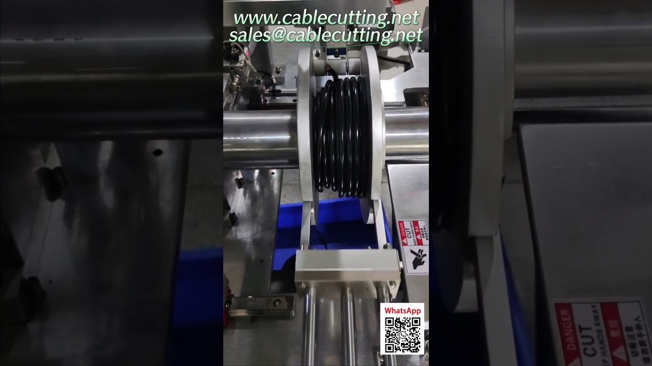 全自動電纜繞線機｜自動綑紮與裁切一體化