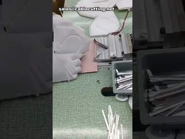 自動化N95杯型口罩鼻樑焊接機｜高效口罩鼻夾焊接設備