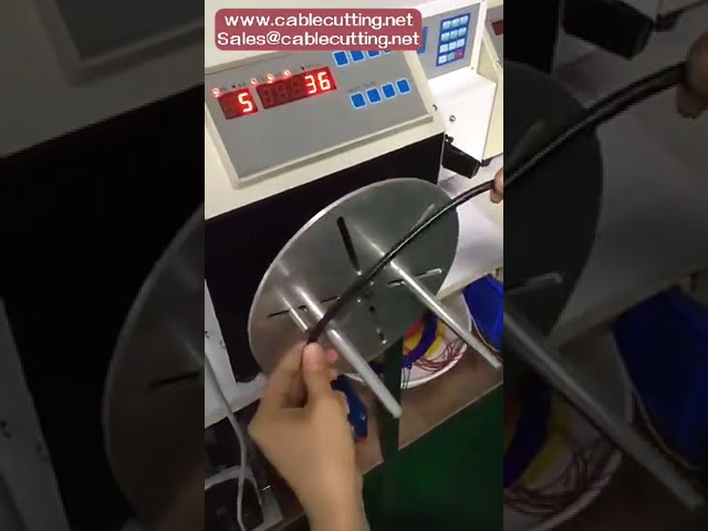 手持式手機USB數據線繞線綑紮機｜Micro Type-C線材自動包裝設備