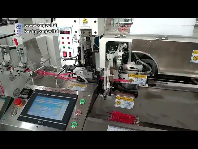 全自動五線AWG32-16剝線、端子壓接及沾錫機 110V/220V 高效電纜加工設備