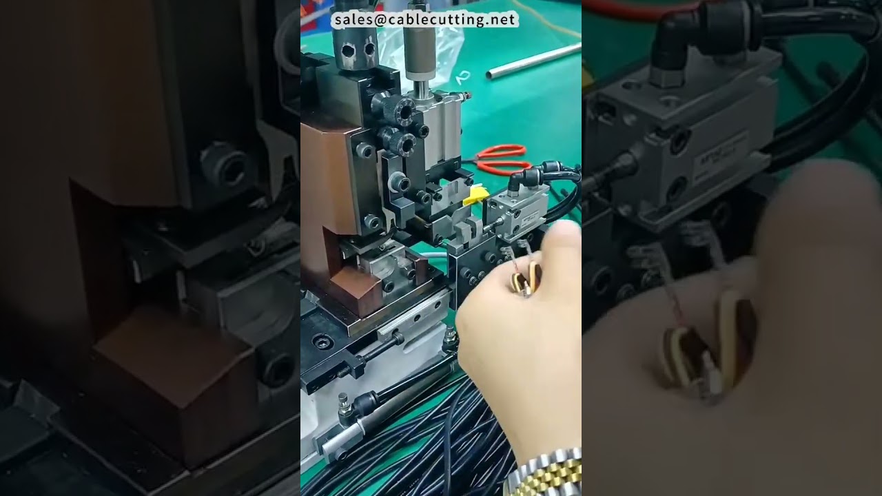 旗形端子剝線壓接機 | 高效線束設備實機展示