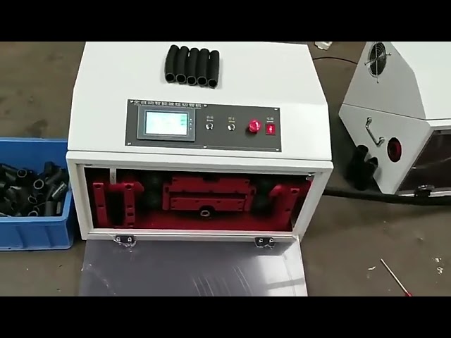 自動塑膠橡膠PVC波紋收縮管裁切機｜高效管材切割設備