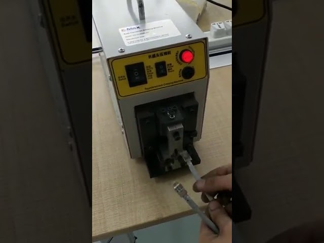RJ45 網路接頭壓接機 | 高效自動化網路線組裝設備