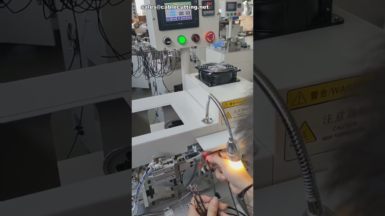 自動熱縮套管插入加熱機｜長度可調｜工廠生產線與DIY必備 #工廠 #機器 #DIY