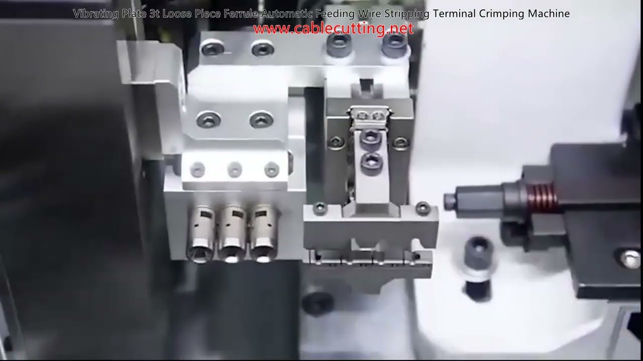 3噸震動盤自動送料端子壓著機｜散件線耳剝線壓接一體機