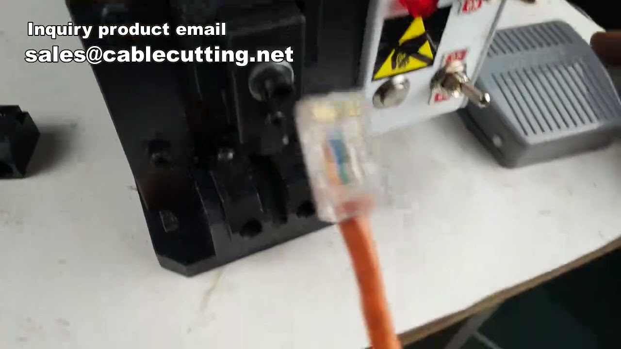 Cat6e網路線RJ45水晶頭成型機｜高效自動化製造設備