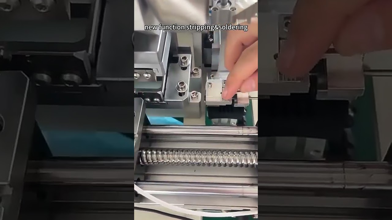 USB Type-C 電纜元件製造機 | 半自動剝線與焊接設備 #工廠自動化