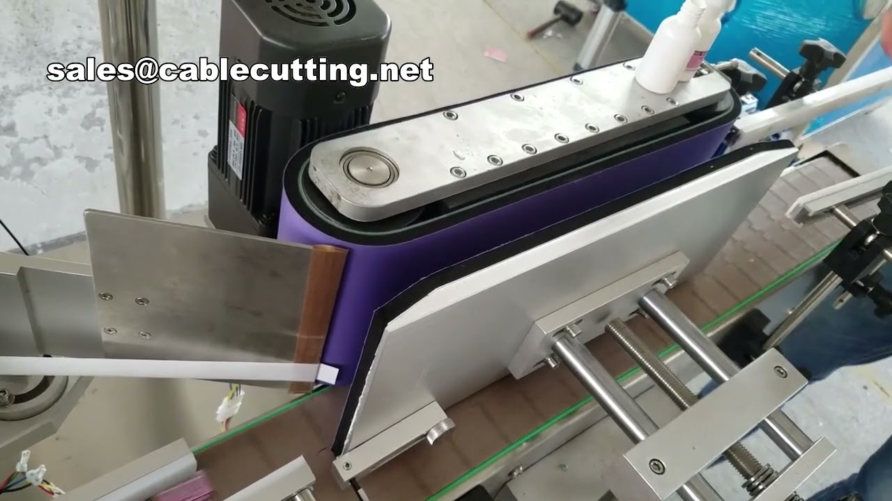 高效塑膠袋與玻璃瓶平面貼標機｜塑膠袋貼標機 實機展示