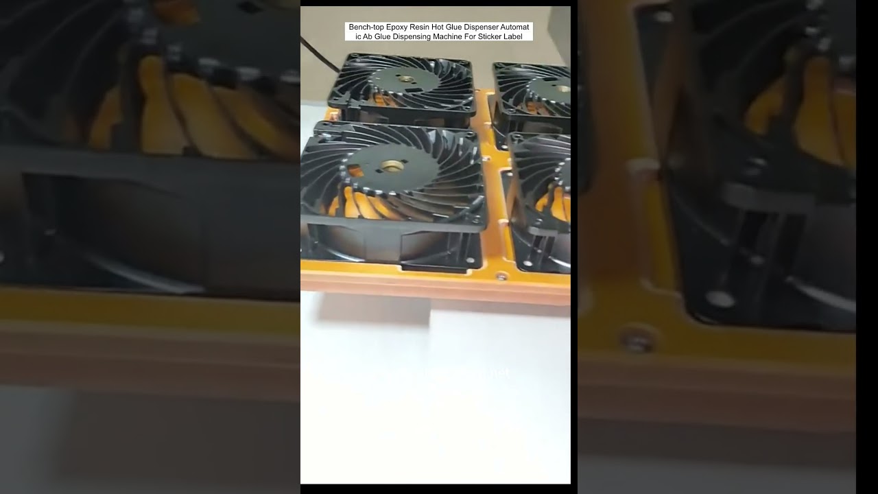 桌上型環氧樹脂熱熔膠自動點膠機｜貼紙標籤專用AB膠點膠設備