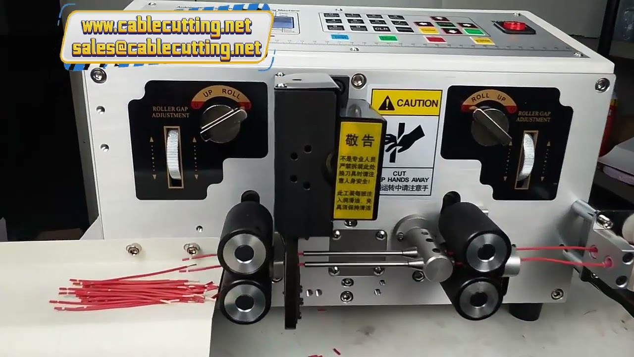 電腦線材自動裁切剝線機｜線束加工設備｜最大線徑2.5mm²/AWG1