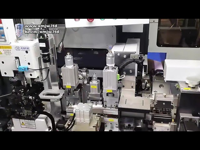 全自動雙頭剝線壓接塑殼插入沾錫機｜高效線束加工解決方案