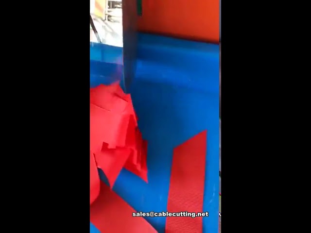 超音波緞帶膠帶裁切機｜梯形形狀高效裁切｜工業級膠帶切割設備