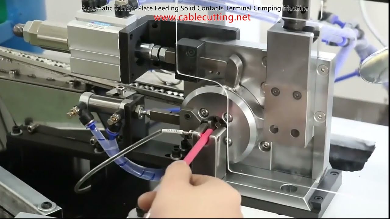 自動震動盤送料固體端子壓接機｜高效線束加工自動化設備