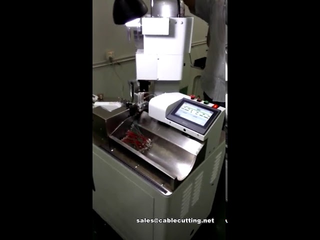 全自動端子壓接機｜雙線裁切剝線壓接一體機