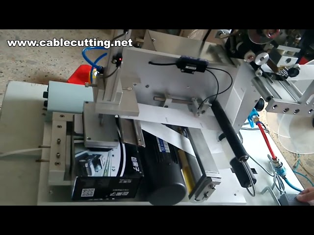 半自動卡片貼標機附列印功能｜圓瓶貼標機｜高效包裝自動化解決方案