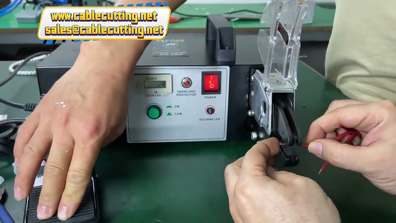 電子線材端子壓接機｜6SET壓接頭電動壓接鉗，高效精準工業壓接