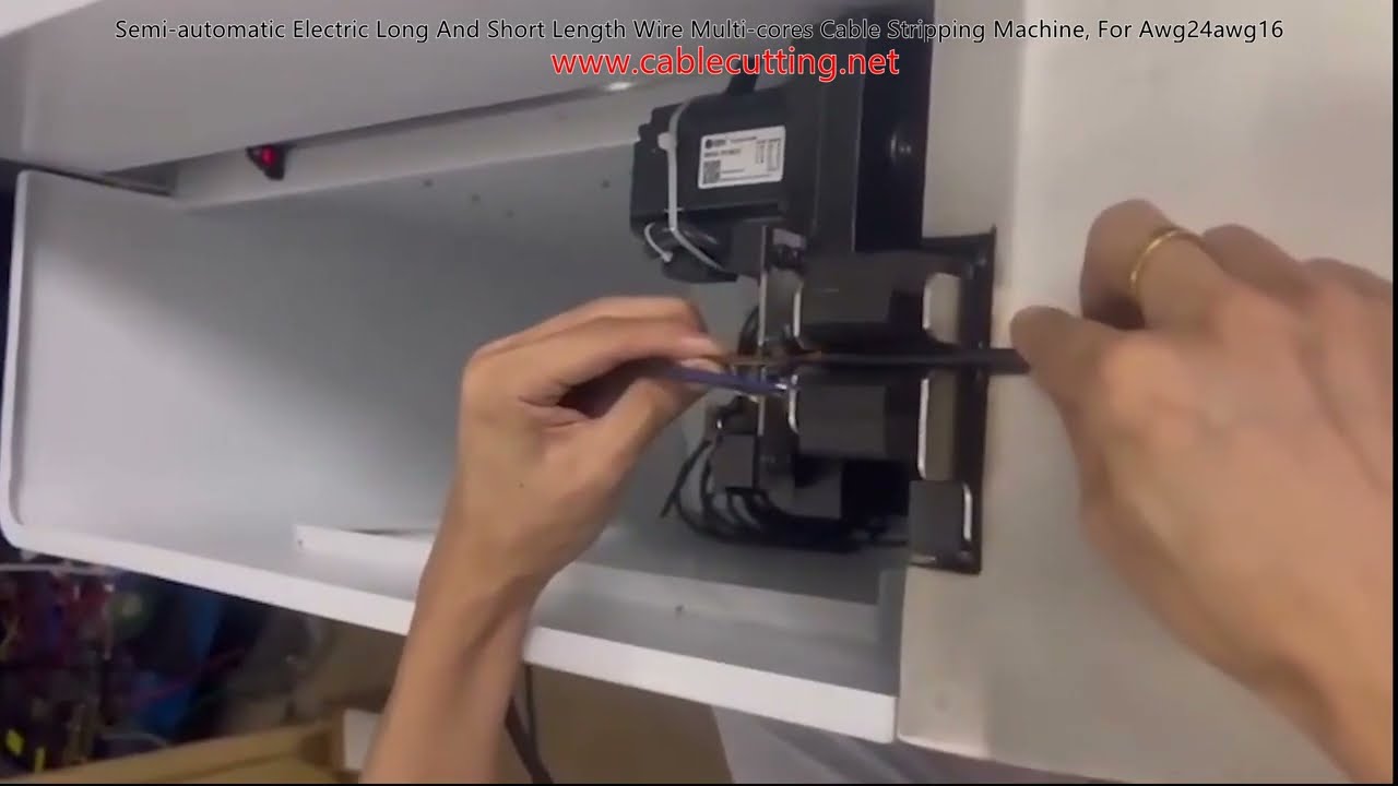 半自動電動長短線多芯電纜剝線機｜適用AWG24線徑，提升產線效率