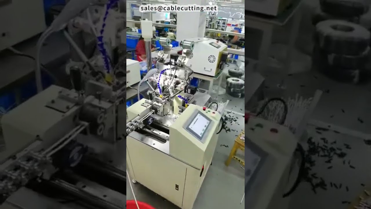 全自動DC插頭焊接機｜裁線、剝線、扭線、焊接、沾錫一次搞定，節省4名人力｜工廠自動化設備