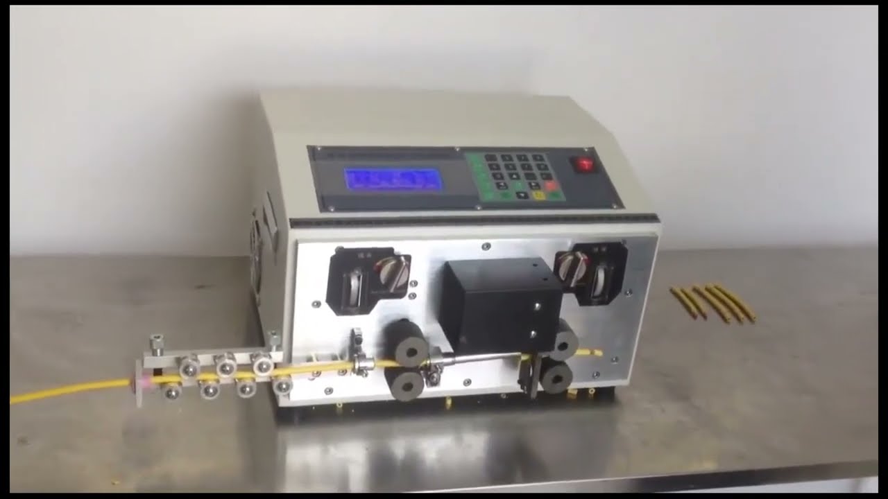 厚GB電纜線自動裁切剝線機｜16平方粗線專用加工設備