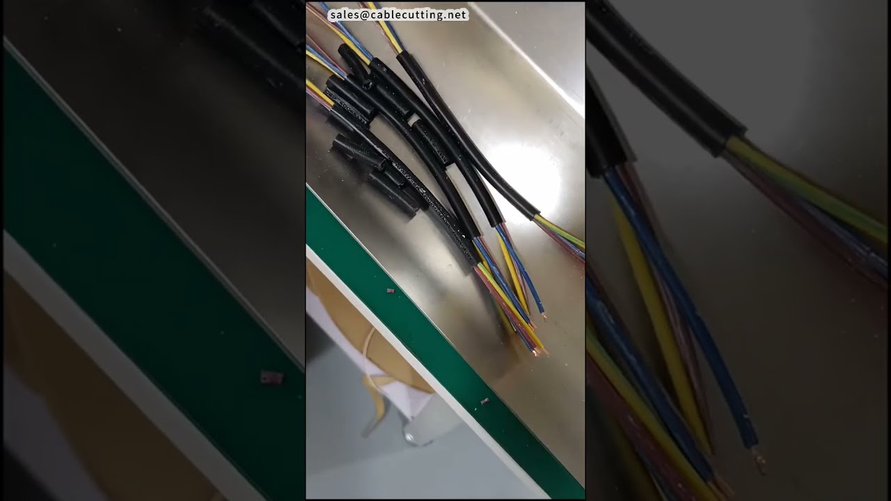【工廠實測】裁線與內外剝線機操作示範 #工廠 #機械 #DIY